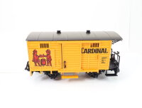 LGB Spur G 4034 Gedeckter Güterwagen Bierwagen "Cardinal" 2897 gelb OVP