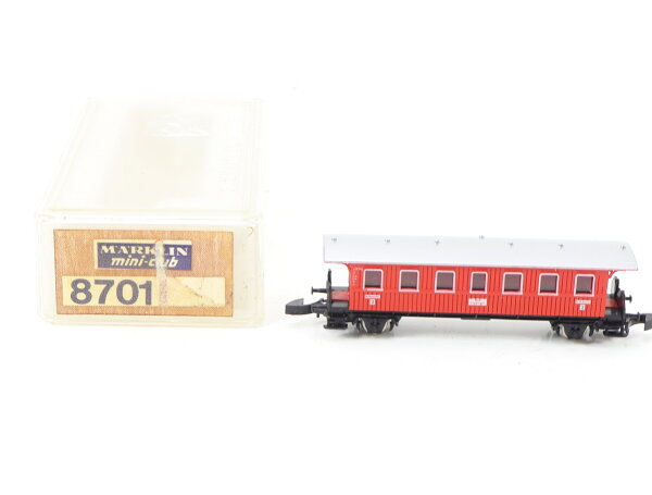 Märklin Z 8701 Personenwagen Länderbahnwagen 2.Kl. Württemberg 4051S rot / OVP