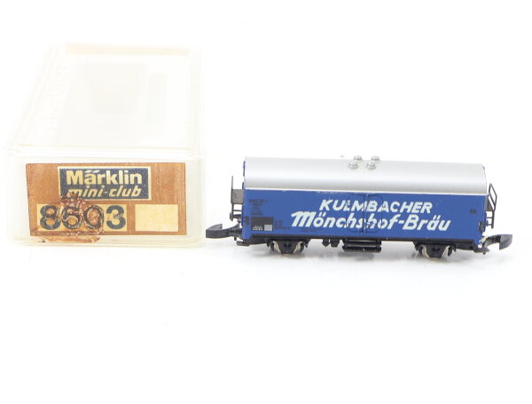 Märklin Spur Z 8603 Güterwagen Bierwagen "Kulmbacher Mönchshof-Bräu" DB / OVP