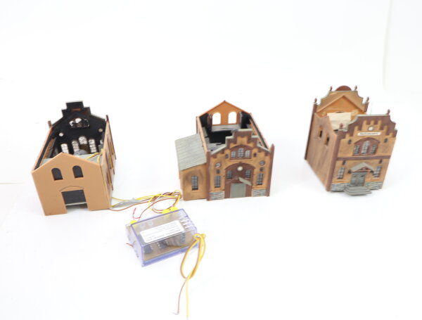 Faller Spur N 222185 Gebäude Maschinenfabrik mit Schweißlicht + Motor 5931 629