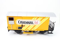 LGB Spur G 42285 Gedeckter Güterwagen Bierwagen "Cardinal"  gelb  OVP