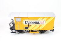 LGB Spur G 42285 Gedeckter Güterwagen Bierwagen "Cardinal"  gelb  OVP