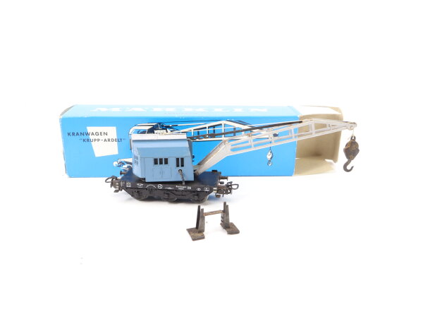 Märklin H0 4611 Güterwagen Kranwagen "Krupp Ardelt" 6 804 DB blau / OVP
