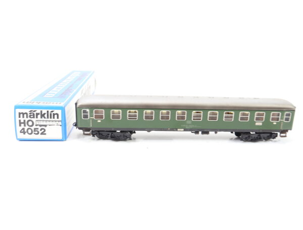 Märklin H0 4052 Personenwagen Abteilwagen grün 2. Klasse 40 224-3 DB / Blech OVP