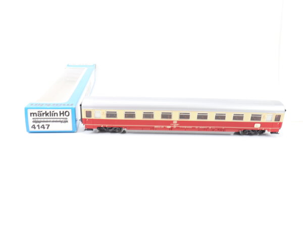 Märklin H0 4147 Personenwagen Abteilwagen TEE rot-beige 1. Klasse 90 587-5 DB