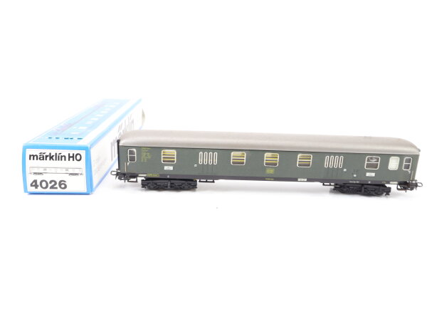 Märklin H0 4026 Personenwagen Gepäckwagen grün 112 401 Köln DB / Blech Licht OVP