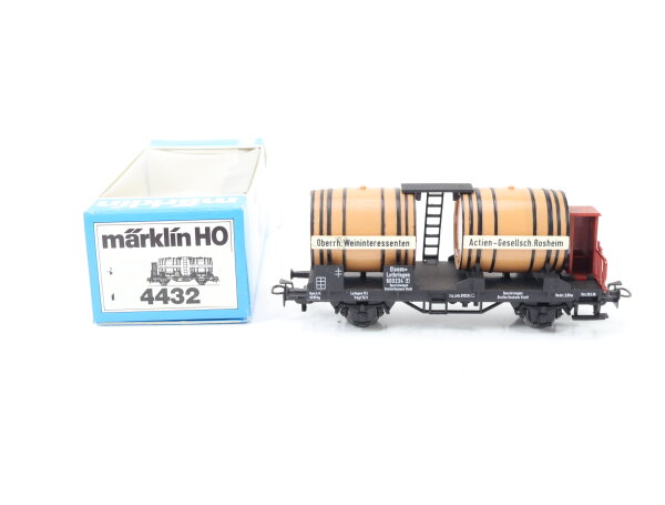 Märklin H0 4432 Spezial-Güterwagen Fasswagen "Actien-Gesellsch. Rosheim" 600 234
