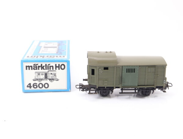 Märklin H0 4600 Güterwagen Gepäckwagen Packwagen 122 861 grün DB / OVP