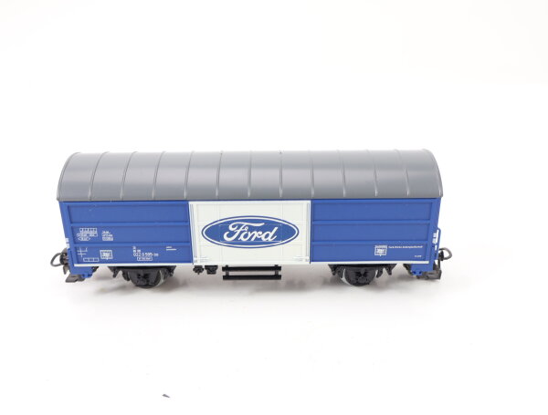 Märklin H0 48159 gedeckter Güterwagen aus Bausatz "Ford" 022 0 595-2 blau DB