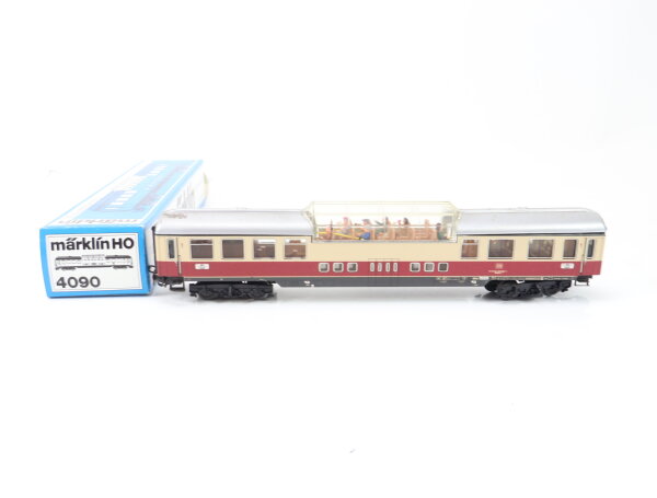 Märklin H0 4090 Personenwagen Aussichtswagen TEE 1. Kl. 80 005-3 DB /Licht Blech