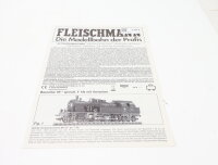 E1641 Fleischmann H0 Betriebsanleitung für Dampflok...