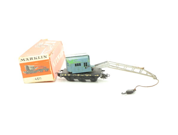 Märklin H0 315/2 4611 Güterwagen Kranwagen "Krupp Ardelt" DB / OVP