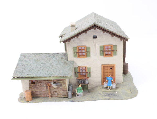 Kibri H0 38810 Gebäude Berghaus Fextal in Grevasalvas mit Figuren und Deko