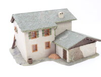 Kibri H0 38810 Gebäude Berghaus Fextal in Grevasalvas mit Figuren und Deko