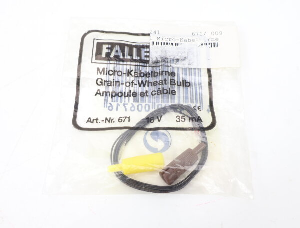 Faller 671 Beleuchtung Micro-Kabelbirne / 16 V 35 mA weiß OVP