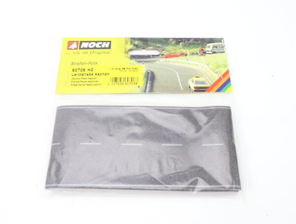 Noch H0 60706 Straßenfolie Landstraße Asphalt 1 m Länge, 66 mm Breite OVP