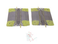 Fleischmann H0 6099 Bahnübergang Kehrschleifen-Garnitur 3-tlg.