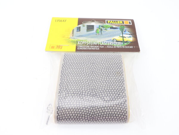 Faller H0 170647 Wegefolie Kopfsteinpflasterfolie 1 m Länge, 70 mm Breite OVP