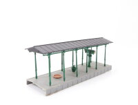 Kibri 39566 H0 Gebäude Bahnsteig mit Überdachung "Dortmund" 1:87