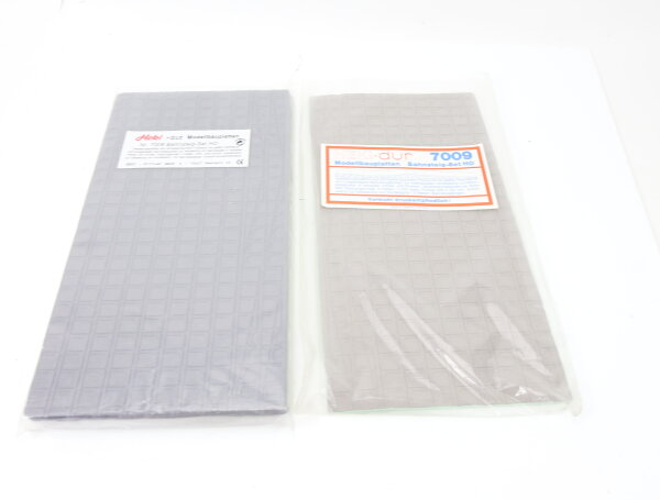 Heki-dur H0 7009 Landschaftsbau Bahnsteig-Set Bahnsteigkanten 15x30 cm, 6 Stück