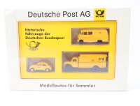 Brekina H0 Modellauto Set Deutsche Post AG MB-L317...
