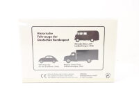 Brekina H0 Modellauto Set Deutsche Post AG MB-L317 VW-Käfer Magirus-Deutz 1:87