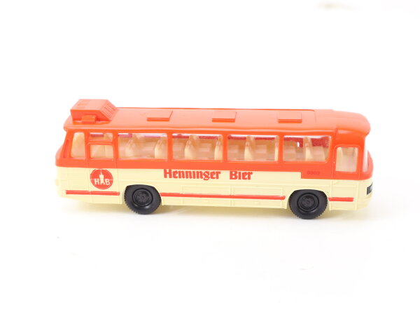 H0 No 51 Modellauto Bus Mercedes-Benz O 302 "Henninger Bier" Werbemodell