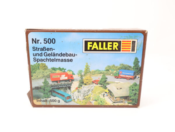 Faller 500 Straßen- und Geländebau-Spachtelmasse, weiss, 500 g OVP