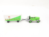 Wiking H0 853/1 Modellauto Hanomag ST 100 mit Zirkusanhänger Sarrasani 1:87