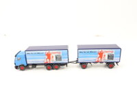 Wiking H0 Modellauto LKW Werbemodell Göppinger Wasser MB SK Hängerzug 1:87
