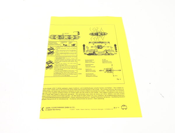 E1641 Fleischmann H0 Betriebsanleitung für Diesellok 6 7236