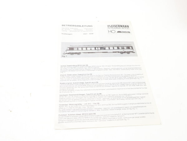 E1641 Fleischmann H0 Betriebsanleitung für Triebwagen 4431 4438