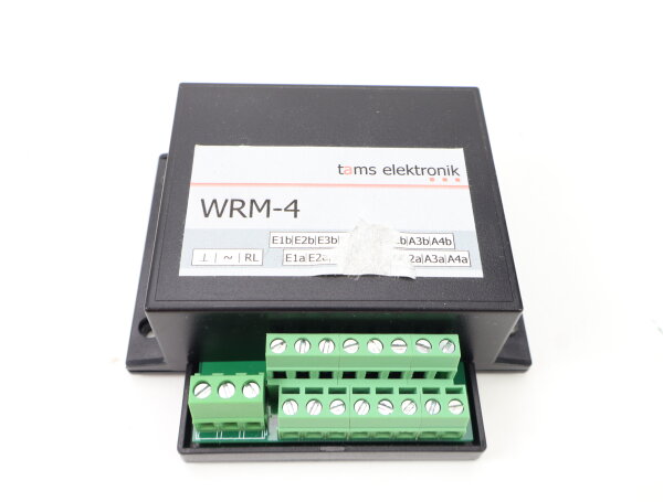 Tams Elektronik 02046-01-C WRM-4 Steuerung Weichenrückmelder im Anschlussgehäuse