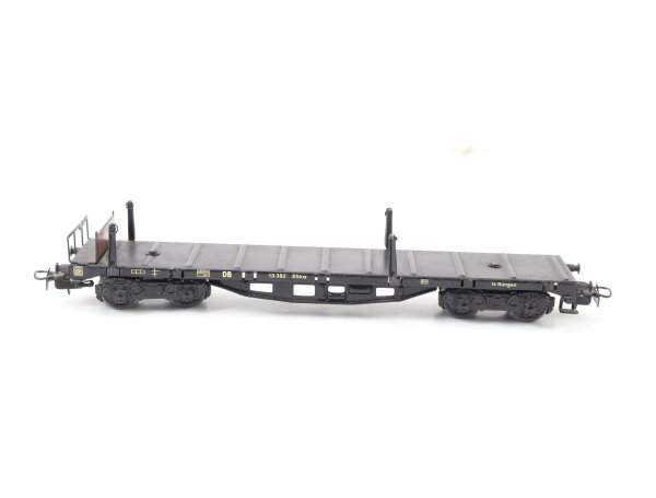 Märklin H0 392C Güterwagen Rungenwagen 13 392 SSka DB schwarz / Blech