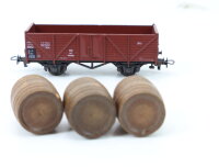 Roco H0 4309S offener Güterwagen Hochbordwagen mit Ladung  766 056 DB braun