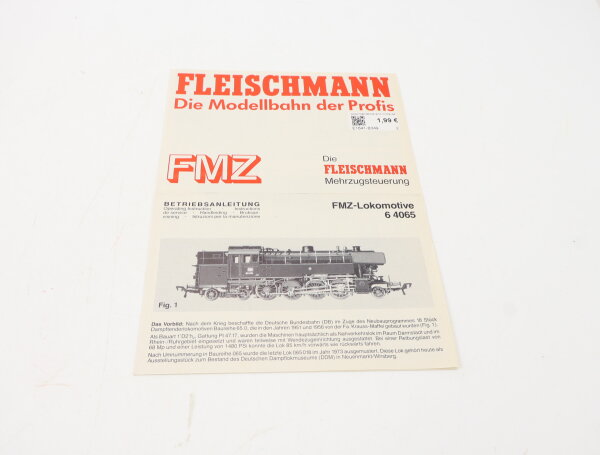 E1641 Fleischmann H0 Betriebsanleitung für FMZ Dampflok 64065