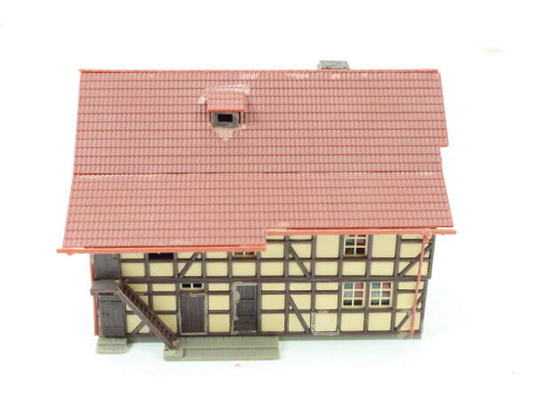 Faller N 2360 Gebäude aus Set Dreiseithof Wohnhaus Fachwerkhaus gebaut