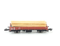 Märklin Spur Z 8610 Güterwagen Niederbordwagen 343 0 001-2 beladen braun DB