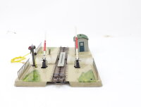 Märklin H0 7390 mechanischer Bahnübergang M-Gleis mit einem Andreaskreuz /Blech