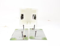 Märklin H0 7592 K Bahnübergang mit Andreaskreuz Halbschranke + Gleise OVP