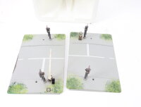 Märklin H0 7592 K Bahnübergang mit Andreaskreuz Halbschranke + Gleise OVP