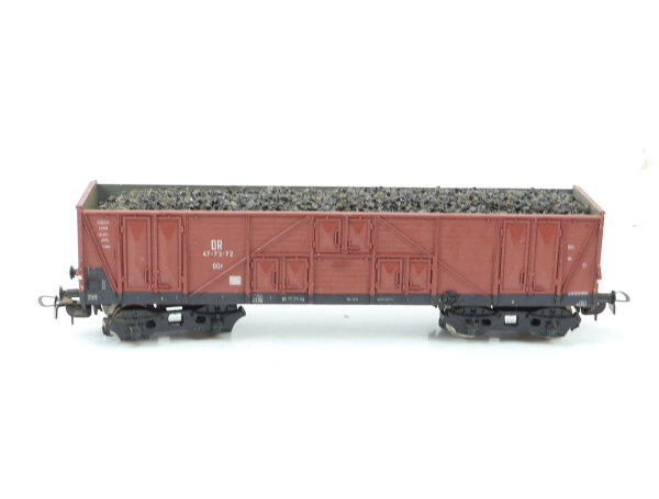 Piko H0 5/6423/010 offener Güterwagen Hochbordwagen mit Kohleladung 47-73-72 DR