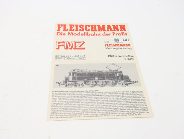 E1641 Fleischmann H0 Betriebsanleitung für FMZ Elektrolok 64345