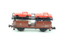 Minitrix Spur N 13533 Güterwagen Doppelstock-Autotransportwagen 4 PKWs 869014 DB