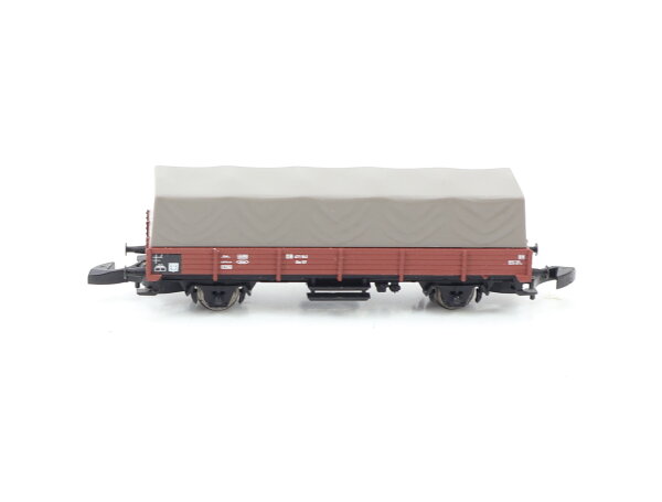Märklin Spur Z 8665 Güterwagen Niederbordwagen mit Plane 343 0 106-7 DB