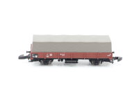 Märklin Spur Z 8665 Güterwagen Niederbordwagen mit Plane 343 0 106-7 DB