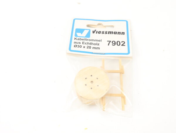 Viessmann H0 7902 Ausschmückung Ladegut Kabeltrommel Echtholz Ø 30 x 20 mm OVP