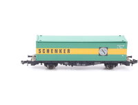 Fleischmann Spur N 8245 Güterwagen Containerwagen Schenker 411 7 882-7 DB / OVP