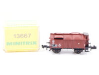 Minitrix Spur N 13667 Güterwagen Klappdeckelwagen...