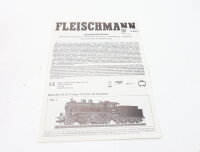 E1641 Fleischmann H0 Betriebsanleitung für Dampflok...